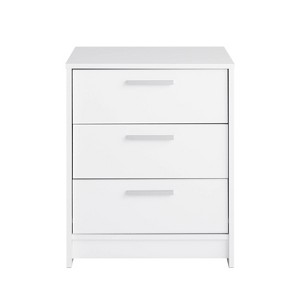 Prepac 21.75" Wide Studio Essentials 3 Drawer Nightstand White - 1 of 4