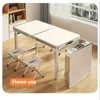 VYNXARIA Outdoor portable folding table large,White - 2 of 4