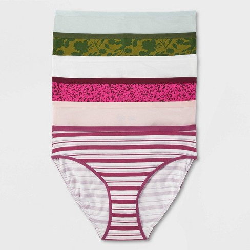 Women's 6pk Hipster Underwear - Auden™ Black/white/brown : Target