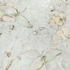 6" Double Sided Flowers Canvas Room Divider Ivory - Oriental Furniture: Adjustable 3-Panel, Spruce Wood Frame - 2 of 3