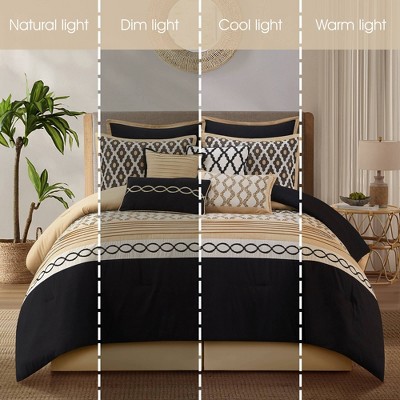 Nanshing 10pc Queen Caval Comforter Bedding Set Gold — фото 5