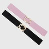 Anna-Kaci Women's Stylish Elastic Waist Belt with Golden O - Ring Buckle - 2 of 4
