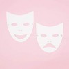 Bright Creations 48-Pack Blank DIY Masquerade Mask for Costume Party Arts and Crafts Party Favors, 8.7" x 10" White - 2 of 4