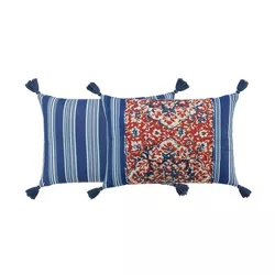 14x20 Tabriz Decorative Throw Pillow Blue - Waverly