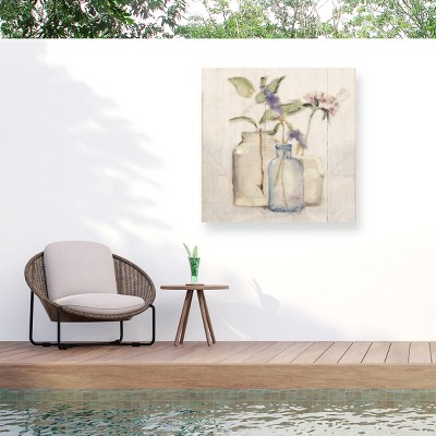 Cheri Blum Blossoms on Birch I Outdoor Canvas Art