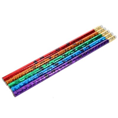 WE Games Chess Themed Wooden Pencils - Pack of 5 for Prizes and Parties