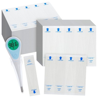 Juvale 300-Pack Disposable Digital Thermometer Probe Covers - Oral, Rectal, Armpit Temperature Reading Sheath Sleeves