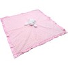 EVERYDAY KIDS Large Lovey Baby Security Blanket  Sweet Cat Stuffed Animal on 30”  Pink Snuggle Baby Blanket; Fluffy Fleece with Attached Plush Toy - 2 of 4