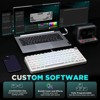 MaseiKar B75 Mechanical Keyboard,75% Layout with Knob,Hot Swappable RGB Backlit Gasket Mounted, Double-Shot PBT Keycaps(White,Milk V2 Linear Switch) - 4 of 4