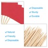 Unique Bargains Small Labeling Marking Cake Cocktail Decor Flag Toothpicks 100 Pcs - 4 of 4