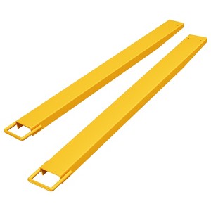 Heavy Duty Steel Pallet Fork Extensions for Forklifts – 4.5 Inch Wide, 72 & 96 Inch Length Options, 4600 lb Capacity, Easy Install – Yellow/Orange - 1 of 4