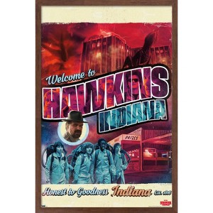 Trends International Netflix Stranger Things - Welcome to Hawkins Indiana Framed Wall Poster Prints - 1 of 4