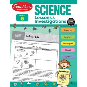 Science Lessons and Investigations, Grade 6 Teacher Resource - by  Evan-Moor Educational Publishers (Paperback) - 1 of 1
