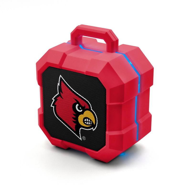 NCAA Louisville Cardinals LED ShockBox Bluetooth Speaker, 1 of 5