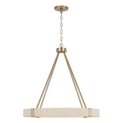 Capital Lighting Delaney 4 - Light Chandelier in  Matte Brass