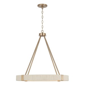 Capital Lighting Delaney 4 - Light Chandelier in  Matte Brass - 1 of 4