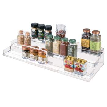 mDesign Plastic Shelf Adjustable & Expandable Spice Rack Organizer