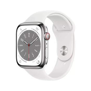 Apple Watch Series 9 GPS, 45mm Silver Aluminum Case with Pride Edition  Sport Band - S/M