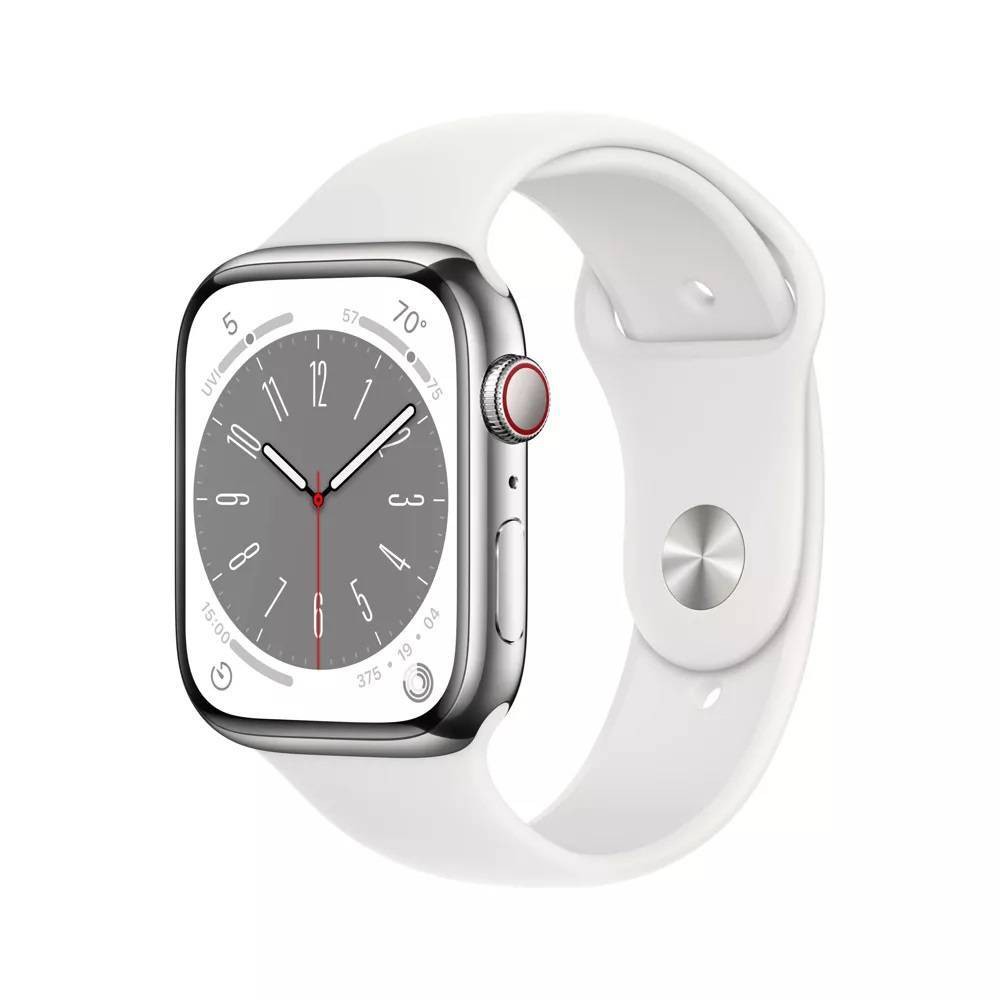 Photos - Wrist Watch Refurbished Apple Watch Series 8 GPS + Cellular 45mm Silver Aluminum Case