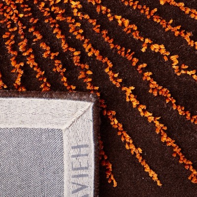 Handmade Tufted Floral Gray Wool & Viscose 8' x 10' Rug