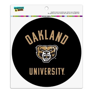Oakland Golden Grizzlies Automotive Car Refrigerator Locker Vinyl Circle Magnet - 1 of 4