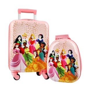 Disney Princess Character Art 2-Pack Backpack and 18" Luggage Set - 1 of 4