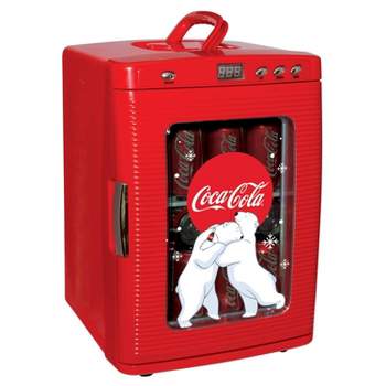 Coca-Cola Polar Bear 28 Can Cooler/Warmer 12V DC 110V AC Mini Fridge - Red