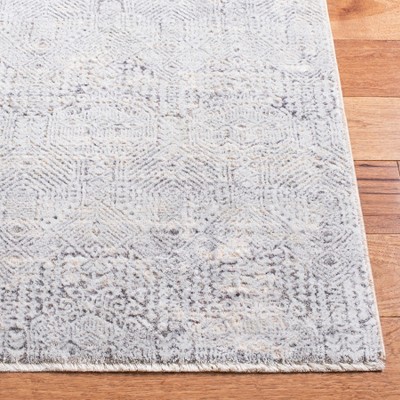 Gray and Beige Hand-knotted Wool and Viscose 8' x 10' Area Rug