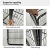 Pet Playpen, Garden Fence with Gate, Dog Fence Playpen with 24" Height Metal Panels, Dog Playpen for Small/Medium Dogs, Puppy Cat Exercise Fencing - 3 of 4