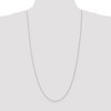 Black Bow Jewelry 1.1mm, 14k White Gold, D/C Singapore Chain Necklace - 2 of 4