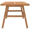 vidaXL Rectangular Acacia Wood Coffee Table with Fishbone Pattern Top and Angled Legs for Indoor and Outdoor Use - 4 of 4