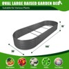 Rbied 12X3X1.5 ft Galvanized Raised Garden Beds Outdoor, Oval Extra Large Metal Planter Box, Anti-Rust & Easy-Setup - 2 of 4