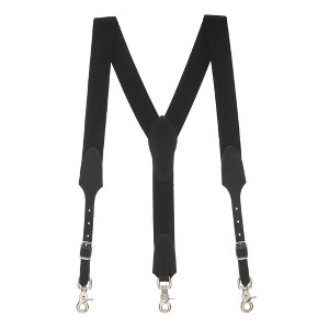 Suspender Store Men’s 1.5" Rugged Comfort Trigger Snap Suspenders – Black - 1 of 4