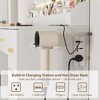 45.9" Vanity Desk with Large Mirror and Lights, 3 Lighting Modes Adjustable Brightness, Vanity Table with Power Outlet, 8 Drawers, for Powder Room - 4 of 4