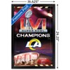 Trends International NFL Los Angeles Rams - Super Bowl LVI Champions Framed Wall Poster Prints - 3 of 4