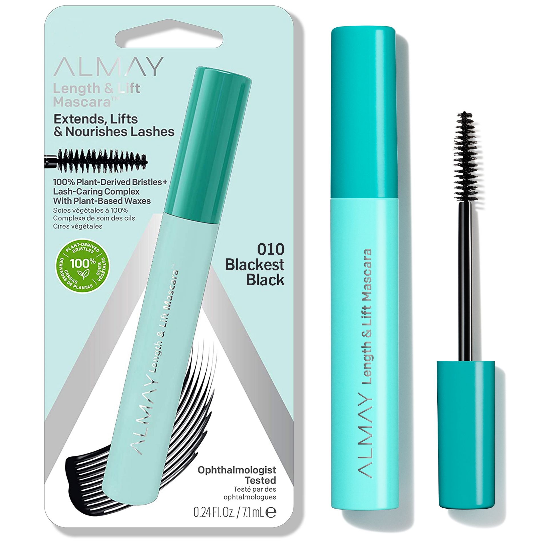 Almay Length & Lift Mascara - Blackest Black - 0.24 fl oz