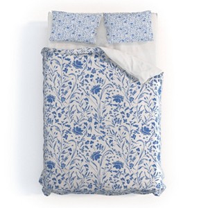 Deny Designs 3pc Full/Queen Marta Barragan Camarasa Floral perennial pleasure Duvet and Sham Set - 1 of 4