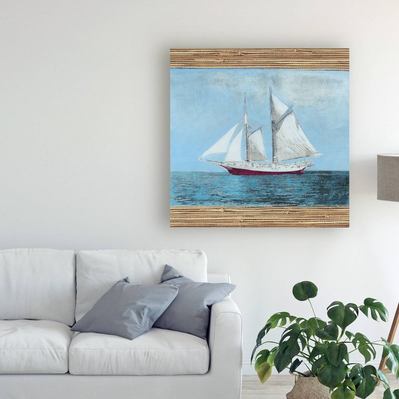 Naomi Mccavitt 'Seagrass Nautical I' Canvas Art - Trademark Fine Art, 3 of 6