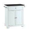 Alexandria Black Granite Top Portable Kitchen Island/Cart - Crosley - 4 of 4