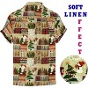 LA LEELA Men's Ugly Christmas Tree Hawaiian Shirts Short Sleeve Button Down Shirt Mens Casual Vacation Party Aloha Gifts Shirts for Men - image 2 of 4