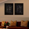 Gulches (Airplane Patent I & II)2-Piece Vignette by Cloverfield & Co, Black Frame - 2 of 4