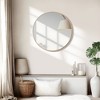 Wooakway Round Metal Decorative Wall Mirror Bathroom Mirror Wall Mount Accent Mirror Wall Decor for Bedroom Living Room - 2 of 4