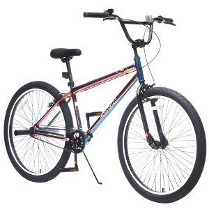 Gulches 26 Inch Freestyle Bike for Teens Ages 14 Plus Boys Girls Steel Frame Single Speed 2 Pegs Aluminum Rims Dual Brakes Colorful - 1 of 4