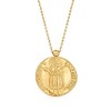 Ross-Simons Italian 14kt Yellow Gold St. John and Fleur-De-Lis Reversible Pendant Necklace Size - 3 of 4
