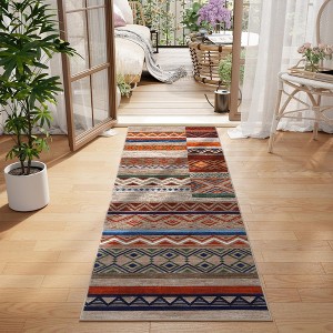 Garvee Area Rug for Living Room, Washable Rug Farmhouse Neutral Rug, Geometric Rug Low Pile Non-Slip Soft Rug for Dining Room Bedroom - 1 of 4