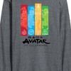 Men's - Avatar: The Last Airbender - Four Nations Long Sleeve Graphic T-Shirt - 2 of 4