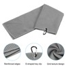 Unique Bargains Super Absorbent Waffle Pattern Tri-Fold Golf Towels with D Clips 2 Pcs - 4 of 4