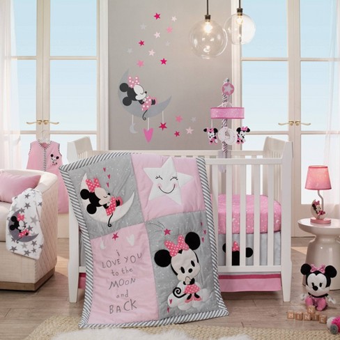 Lambs Ivy Disney Baby Nursery Crib Bedding Set Minnie Mouse