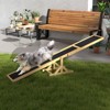 VisioGear Dog Agility Seesaw for Training and Exercise, Platform Equipment Run Game Toy, Yellow, 70.8"*11.8"*11.8" - 2 of 4