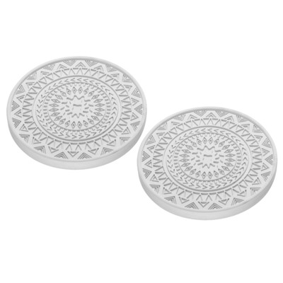 Unique Bargains Diatomite Water Absorbent Quick Drying Non-slip Coaster 4 Inch